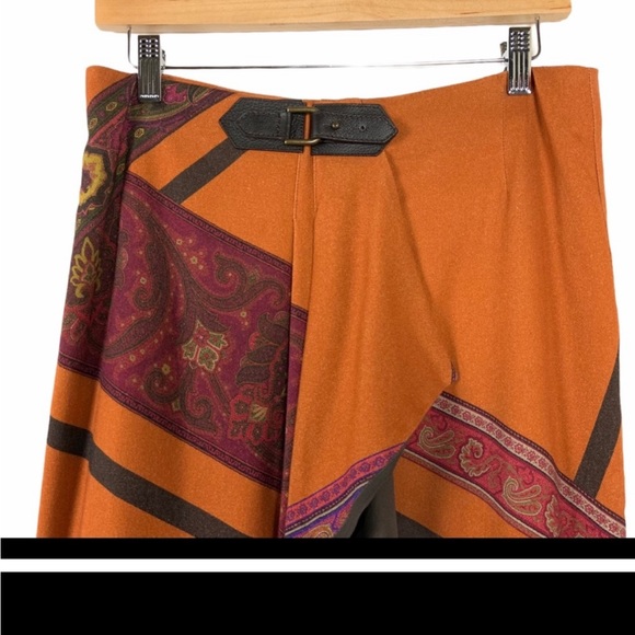 Authentic Etro skirt. Beautiful paisley rust fabric. - Picture 4 of 6